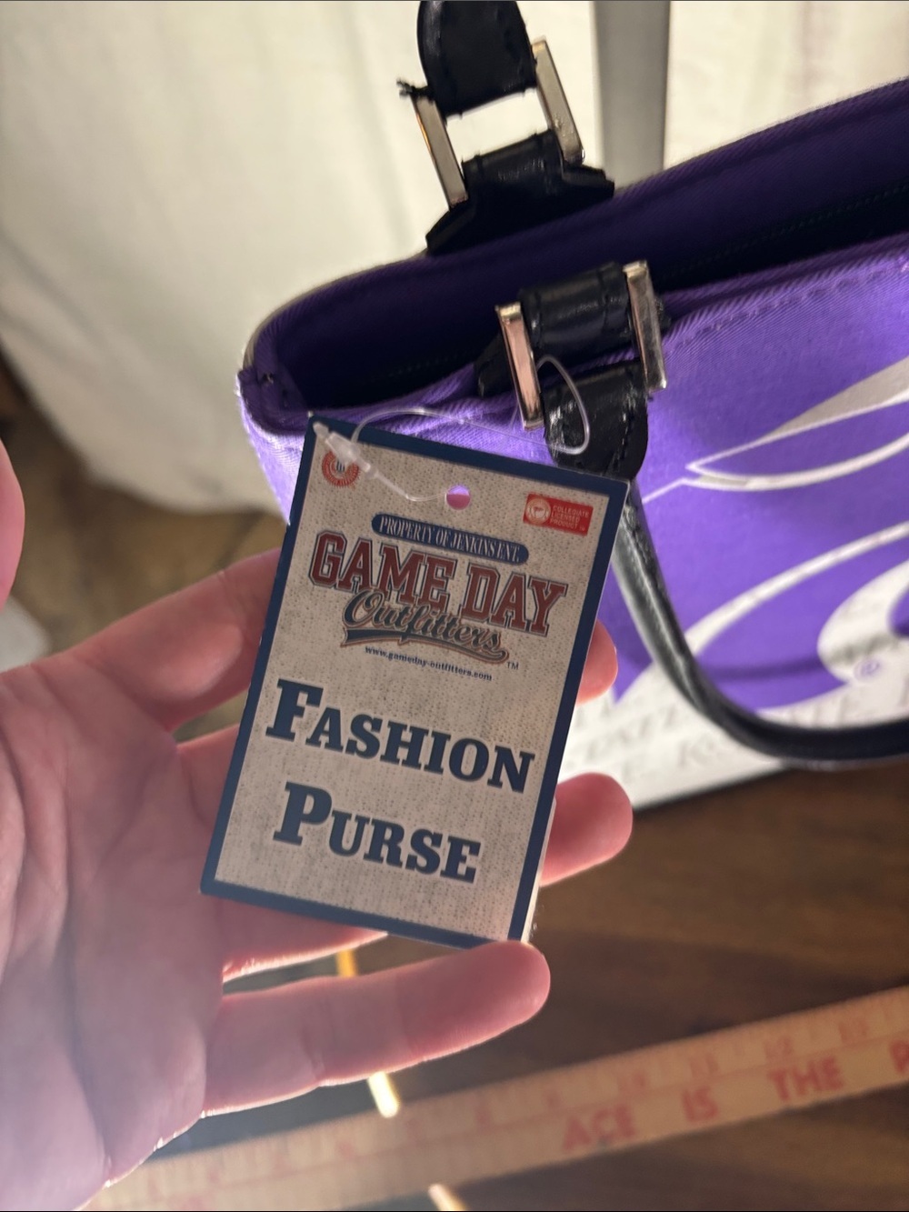 K-State Purple Collegiate Tote with Black Handles - Picture 2 of 7